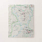 Canyonlands (Utah) kaart puzzle Legpuzzel (Verticaal)