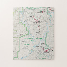 Canyonlands (Utah) kaart puzzle Legpuzzel