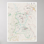 Canyonlands (Utah) plattegrond poster (Voorkant)