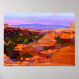 Canyonlands, VSA PAINTING ©TR FORSMAN Poster
