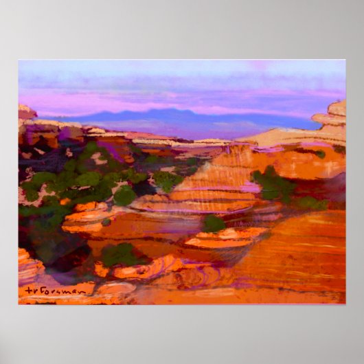 Canyonlands, VSA PAINTING ©TR FORSMAN Poster (Voorkant)