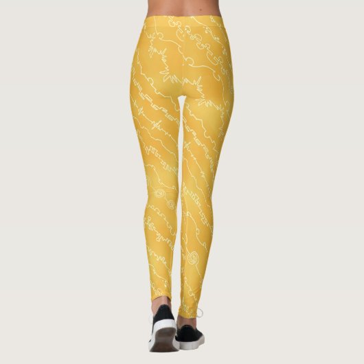 Canyonlands Yellow Leggings (Achterkant)