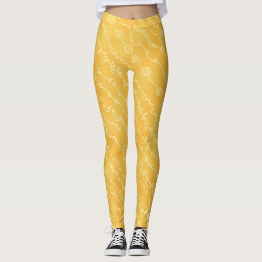 Canyonlands Yellow Leggings (Voorkant)