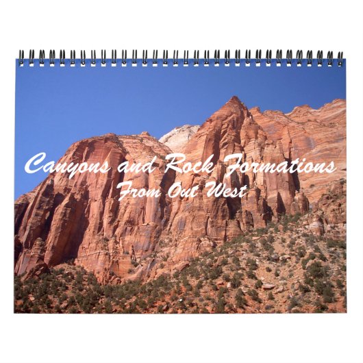 Canyons en Rock-formaties uit het westen Kalender (Hoes)