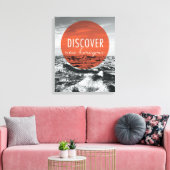 Canyons | Nieuwe horizons Citaat ontdekken Canvas Afdruk (Insitu (Woonkamer))