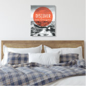 Canyons | Nieuwe horizons Citaat ontdekken Canvas Afdruk (Insitu (Slaapkamer))