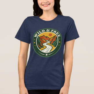 Canyons Rivier Wandelshirt Wild & Vrij Retro Tri-Blend Shirt