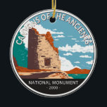Canyons van de nationale monument van de Ouden Keramisch Ornament<br><div class="desc">De kanonnen van het de vectorkunstwerk van Ancients ontwerp. Het park beschermt een archeologisch significant landschap in het zuidwesten van de Amerikaanse staat Colorado</div>