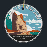 Canyons van de nationale monument van de Ouden Keramisch Ornament<br><div class="desc">De kanonnen van het de vectorkunstwerk van Ancients ontwerp. Het park beschermt een archeologisch significant landschap in het zuidwesten van de Amerikaanse staat Colorado</div>