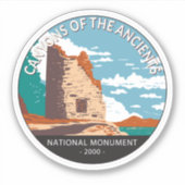 Canyons van de nationale monument van de Ouden Sticker (Voorkant)