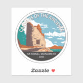 Canyons van de nationale monument van de Ouden Sticker (Vel)