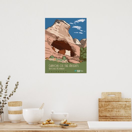 Canyons van de Ouden Poster (Keuken)