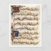 Canzoniere voor drie en vier stemmen briefkaart (Voorkant)