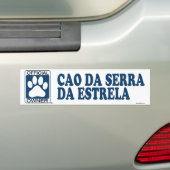 Cao Da Serra Da Estrela Blue Bumpersticker (Op auto)