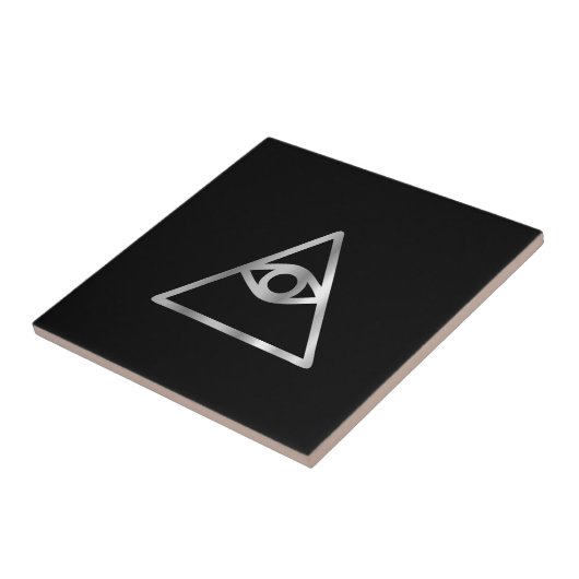 Cao dai Eye of Providence - Religious icon Tegeltje (Zijkant)