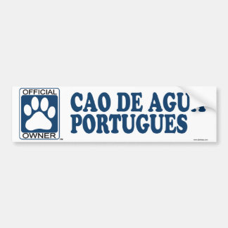 Cao De Agua Portugues Blue Bumpersticker