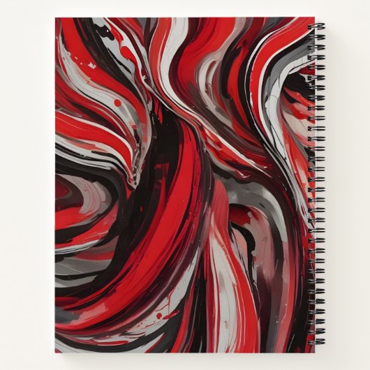 Caos en Rojo, Blanco y Negro Notitieboek (Achterkant)