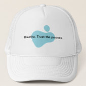 Cap | Boné Breathe. Trust the process. Trucker Pet (Voorkant)