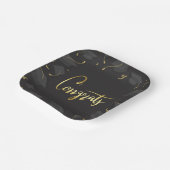 Cap & Confetti Graduation Congrats Papieren Bordje (Gebogen)