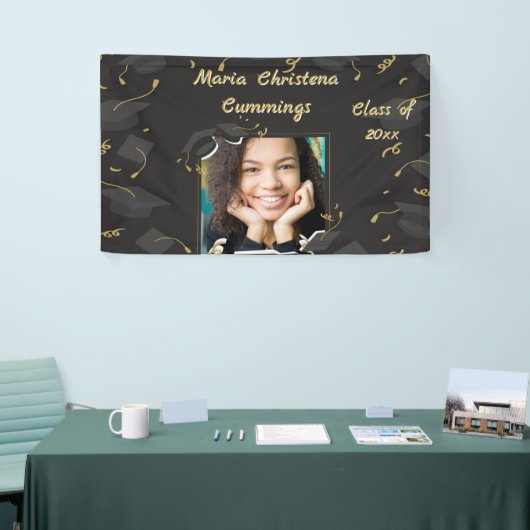 Cap & Confetti Graduation Spandoek (Beurs)
