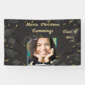 Cap & Confetti Graduation Spandoek (Horizontaal)