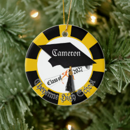 Cap Diploma Class of 2027 Photo Graduation Keramisch Ornament