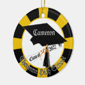 Cap Diploma Class of 2027 Photo Graduation Keramisch Ornament (Links)