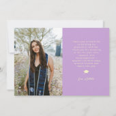 Cap. Gown. Done. Multi Foto Wisteria Afstuderen Aankondiging (Achterkant)