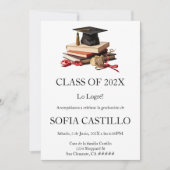 cap graduation invite kaart (Voorkant)