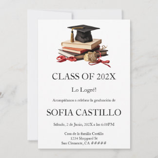cap graduation invite kaart