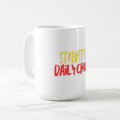 Cap – Modern Minimalist Inspirational Headwear Koffiemok (Voorkant links)