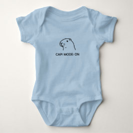 Cap Modus Aan – Schattige Minimalistische Capybara Romper