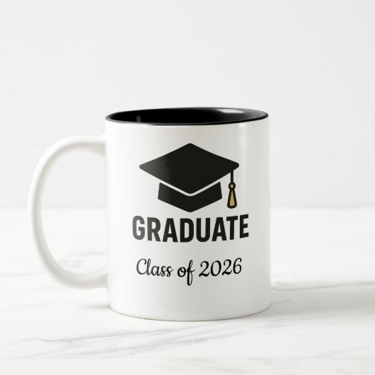 Cap & Tassel Afstudeerklas van 2026 Mok  (Links)