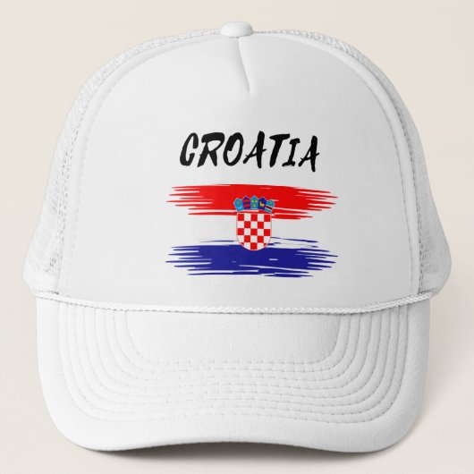 Cap with Croatian Motifs – Perfect for Family and  Trucker Pet (Voorkant)
