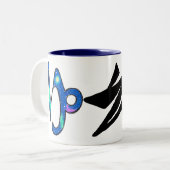 cap.ziqpu tweekleurige koffiemok (Voorkant links)