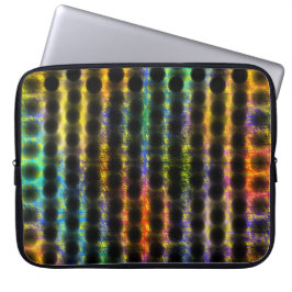 Capa colorida e muito bolada, bolinhas pretas.... laptop sleeve