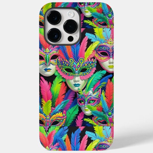 Capa de carnaval máscara  Case-Mate iPhone case (Achterkant)