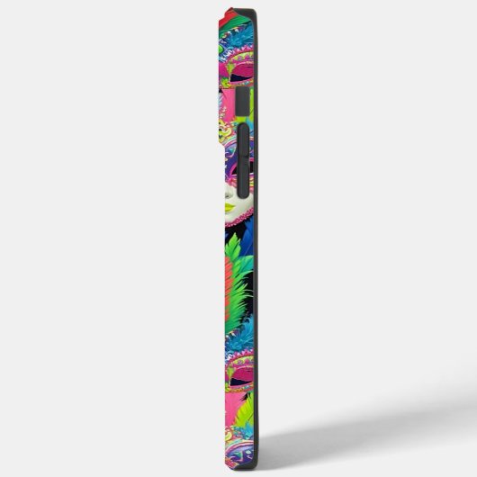 Capa de carnaval máscara  Case-Mate iPhone case (Achterkant / Links)