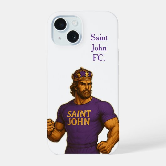 Capa De Iphone 15 Saint John FC. iPhone 15 Case (Achterkant)