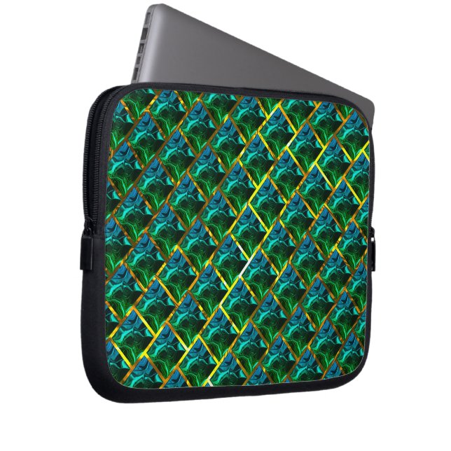 Capa de Laptop, verde sob-kwaliteit dourada? Laptop Sleeve (Voorkant Rechts)