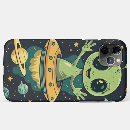 capa iphone GREEN ALIEN Case-Mate iPhone Case (Achterkant (horizontaal))