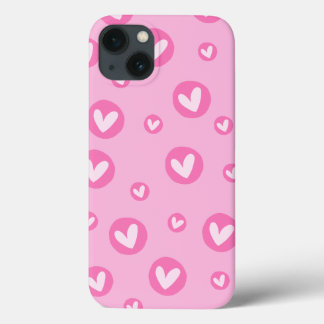 Capa IPhone Padrão de Corações Rosa Case-Mate iPhone Case