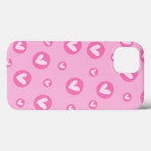Capa IPhone Padrão de Corações Rosa Case-Mate iPhone Case (Achterkant (horizontaal))