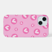 Capa IPhone Padrões de Coração 15 Case (Achterkant horizontaal)