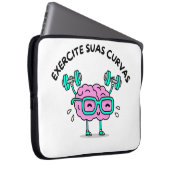 Capa Laptop 15 polegadas Exercite Suas Curvas Laptop Sleeve (Voorkant Rechts)