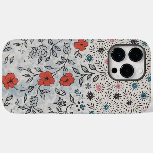Capa para celular florais artístico  Case-Mate iPhone case (Achterkant (horizontaal))