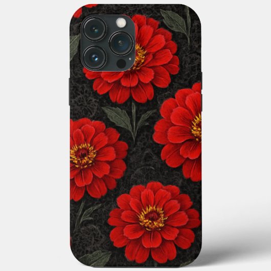 capa para celular Flores de Zínnia em artes Case-Mate iPhone Case (Achterkant)