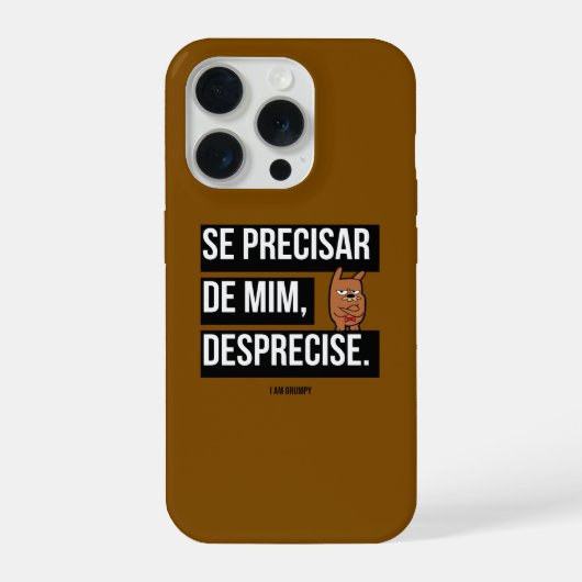 Capa para celular “Se precisar de mim, desprecise" iPhone Hoesje (Achterkant)