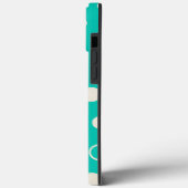 CAPA PARA DESIGN Padrão Gráfico em Turquesa Case-Mate iPhone Case (Achterkant / Links)
