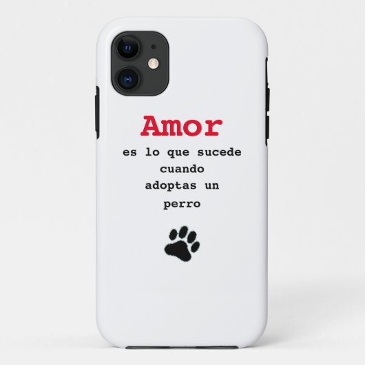 Capa para Iphone adoptar un perro Case-Mate iPhone Case (Achterkant)